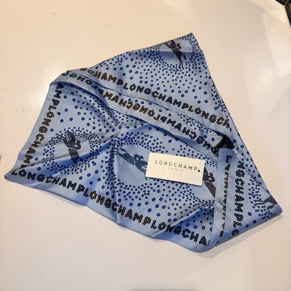 Longchamp Silk Scarf NWT